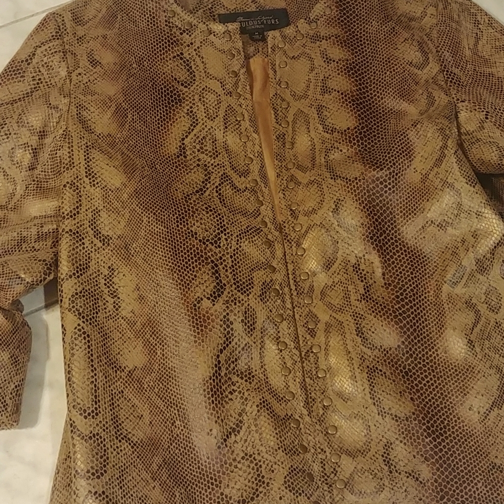 Fabulous Furs vegan leather jacket - Picture 2 of 6